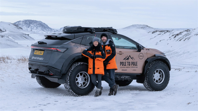 Nissan Ariya relie le pôle Nord au pôle Sud